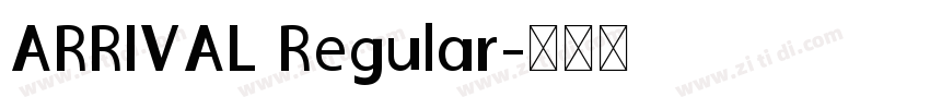 ARRIVAL Regular字体转换